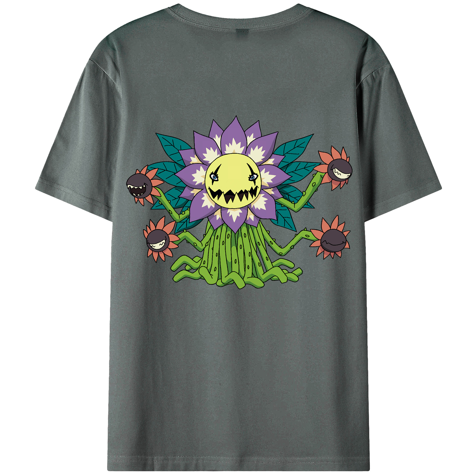 （画像用） Digimon デジタルモンスター/デジモン 綿100％半袖Tシャツ（背面プリント）
